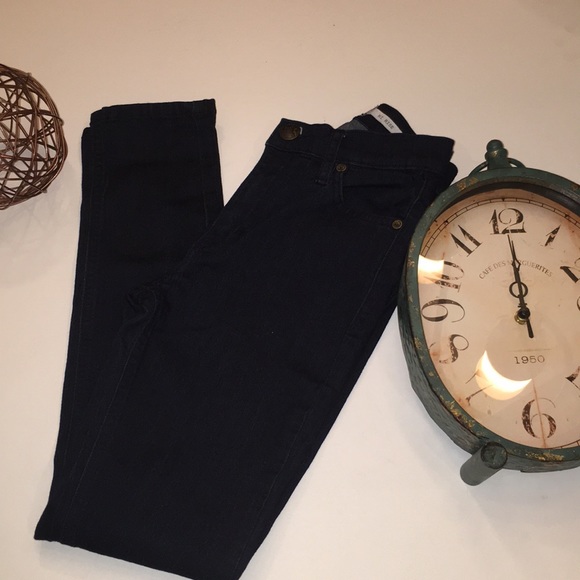 Free People Denim - Free People High rise dark wash skinny jeans 25